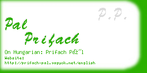 pal prifach business card